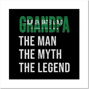 Grand Father Saudi Arabian Grandpa The Man The Myth The Legend - Gift for Saudi Arabian Dad With Roots From  Saudi Arabia Posters and Art